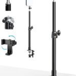 AceTaken Webcam Holder with Table Clamp Compatible with Logitech StreamCam C920x Brio C922x C930e C925e C615 Webcams and Lights