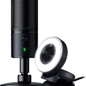 Razer Seiren X USB Streaming Microphone and Razer Kiyo Streaming Webcam